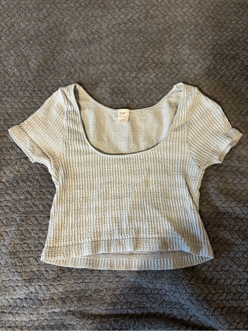 Pacsun Ribbed cropped tee